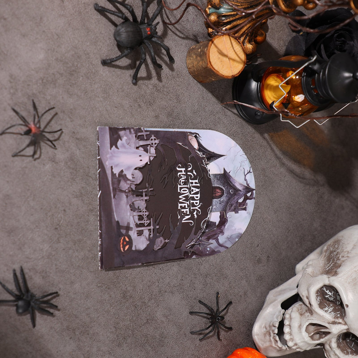 Halloween Haunted House Flip Pop Up Card