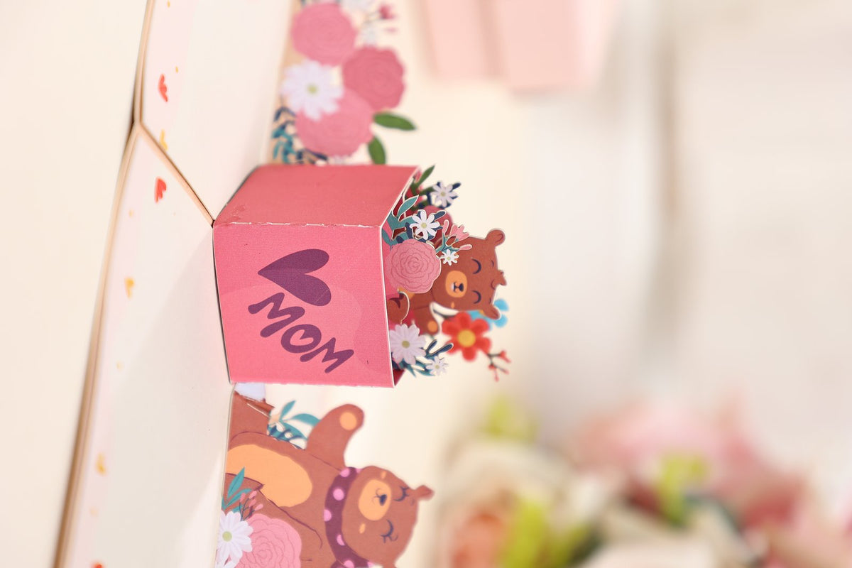 Mother's Day Mother And Child Bear Box Greeting Card