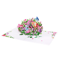 Flowering Shrubs 3D Pop Up Card