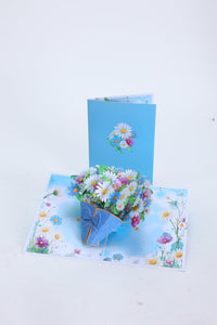 Daisy Flower Bouquet Greeting Card