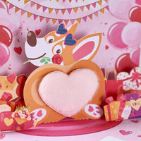 Plush Heart Dog Valentine's Day Greeting Card