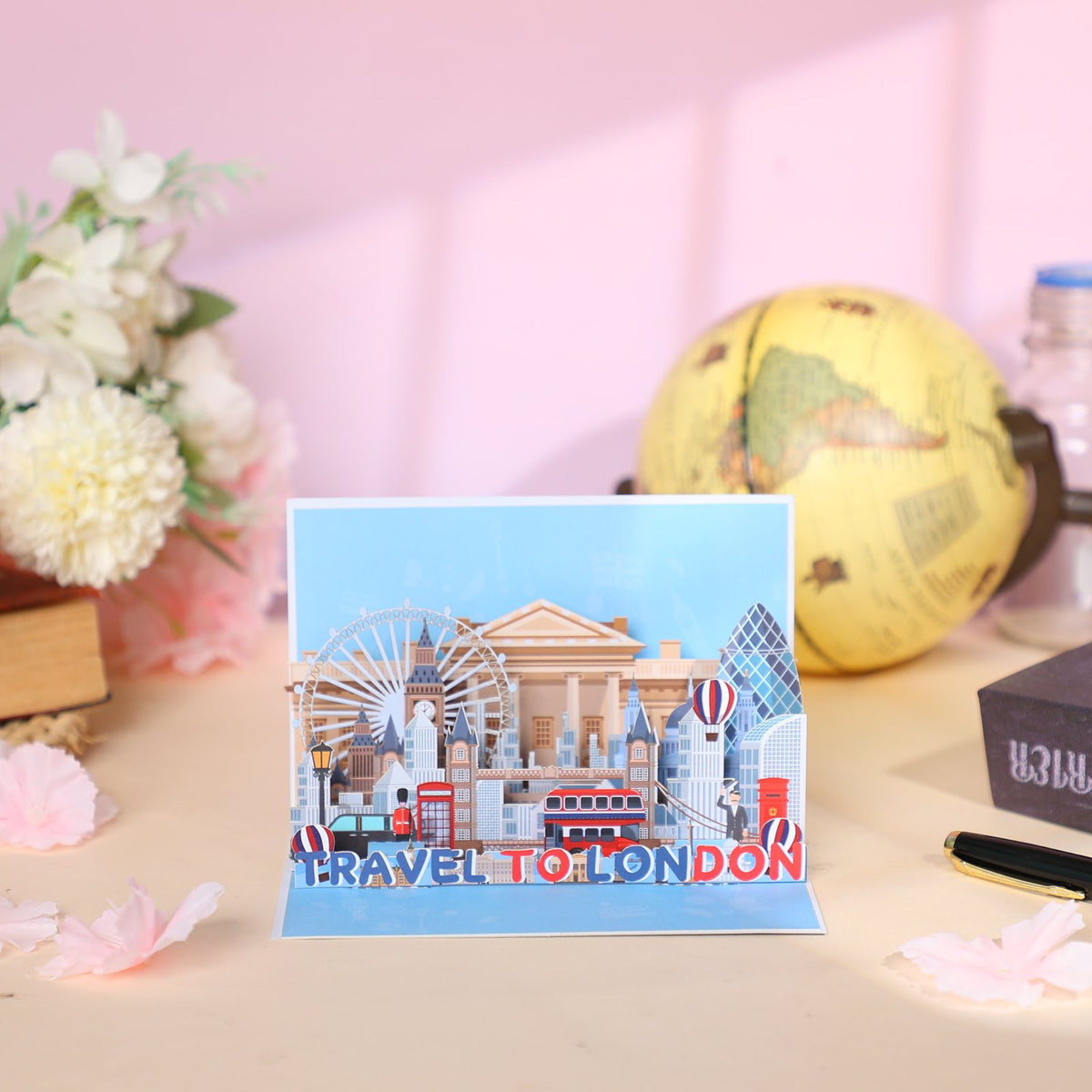 London City 90° 3D Pop Up Card