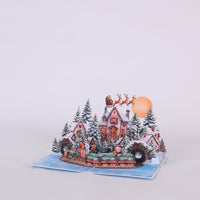 Christmas Reindeer Snowfield Greeting Card
