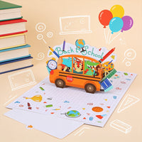 Back To School Car Greeting Card