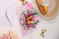 Hydrangea Butterfly Greeting Card