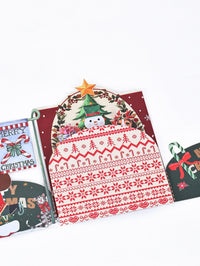 Christmas Snowman Christmas Tree Arch 3D Pop Up Card