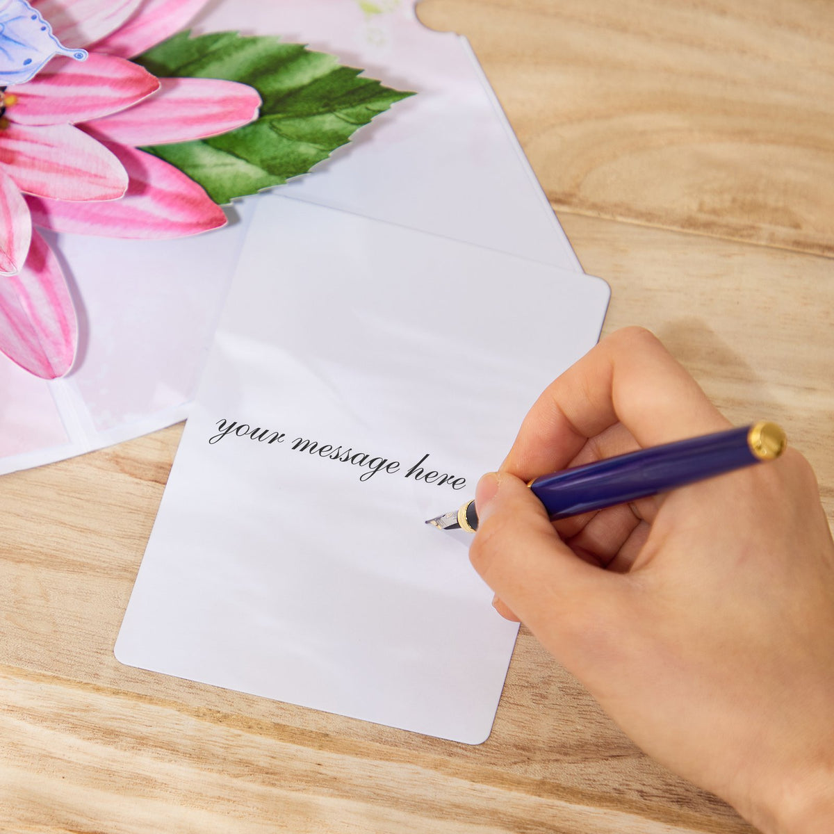 Chrysanthemum Butterfly Greeting Card