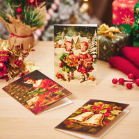 Christmas Vintage Flat Greeting Card