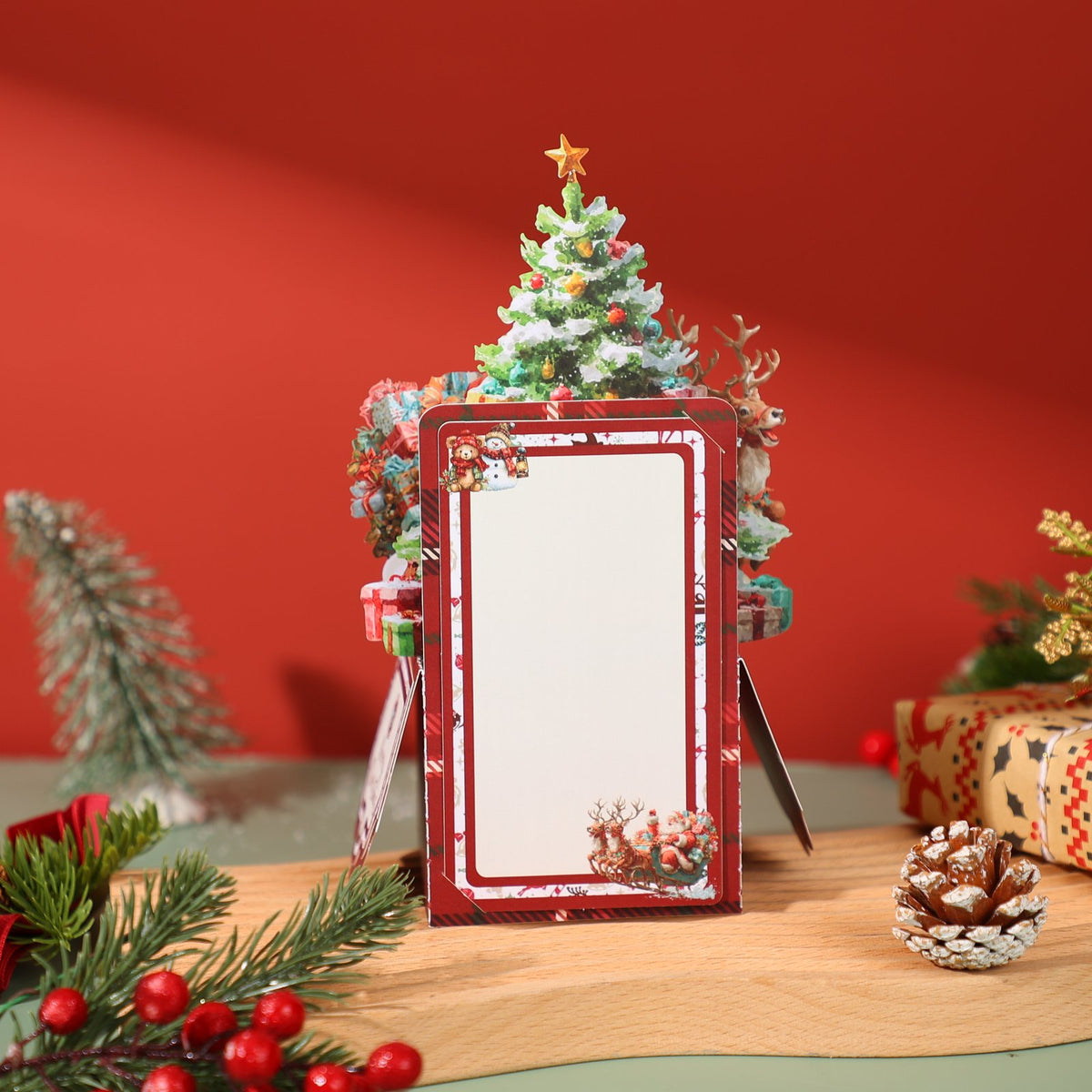 Christmas Gift Box Stack 3D Pop Up Card