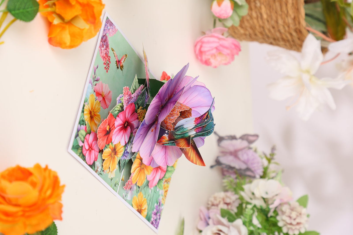 Hummingbird Floral Greeting Card