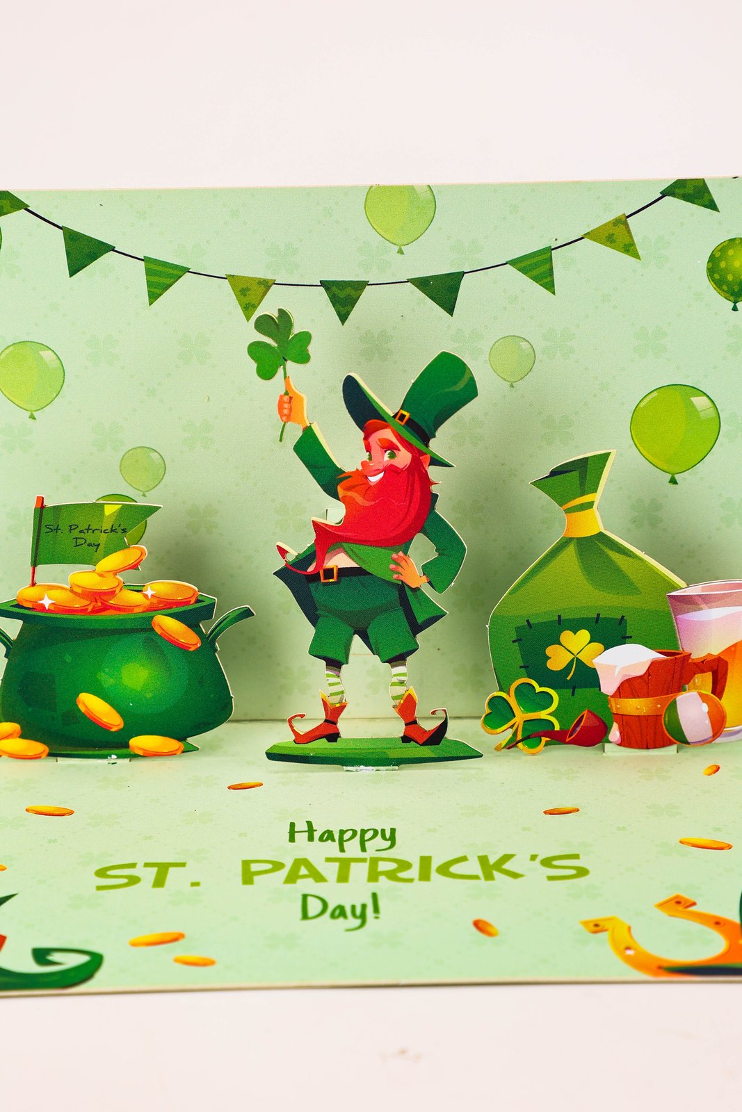 Ireland St. Patrick's Day 90° 3D Pop Up Card