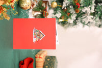 Snowy Night Christmas House 3D Pop Up Card