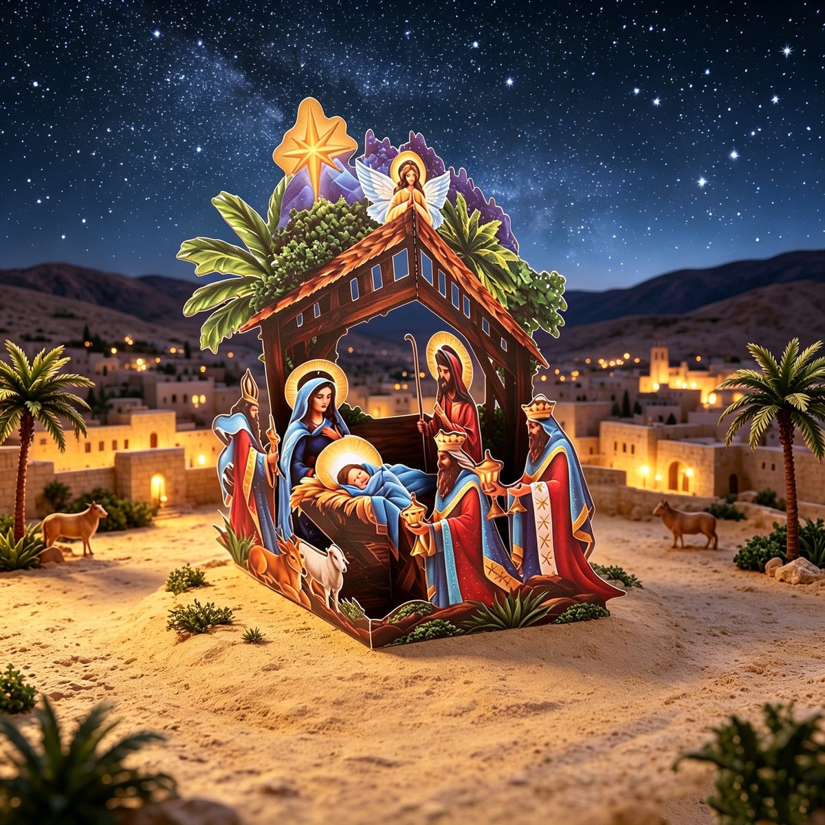 Nativity 3D Pop Up Card