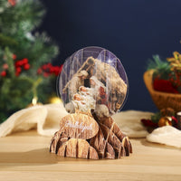 Christmas Nativity Manger Crystal Ball Card
