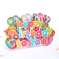 Lollipop Birthday Pop Up Card