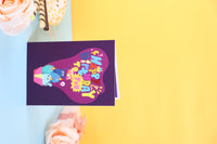 Letter Balloons Birthday Greeting Card