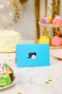 Seashell Pearl Cat Fish Birthday 3D Pop Up Card