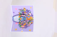 Easter Floral Wreath Heart Greeting Card