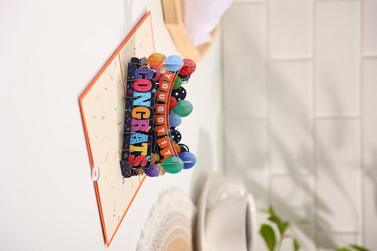 Congratulations Pop Up Card