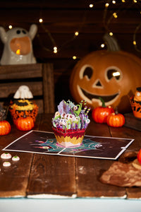 Halloween Tombstone Cupcake Pop Up Card