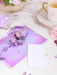 Leprechaun Wisteria Swing Crescent Moon 3D Pop Up Card