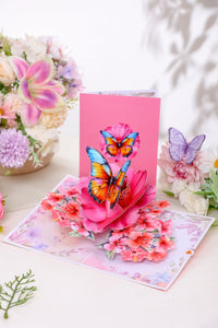 Hibiscus Butterfly Greeting Card