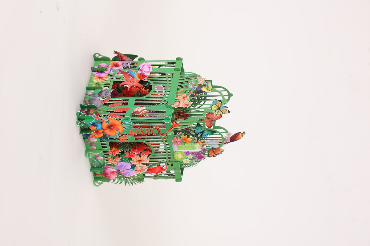 Green Garden Gazebo 3D Pop Up Card