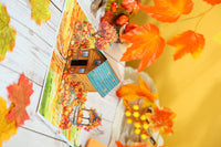 Orange Halloween Haunted House Flip Pop Up Card