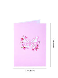 Orchid Wings 3D Pop Up Card