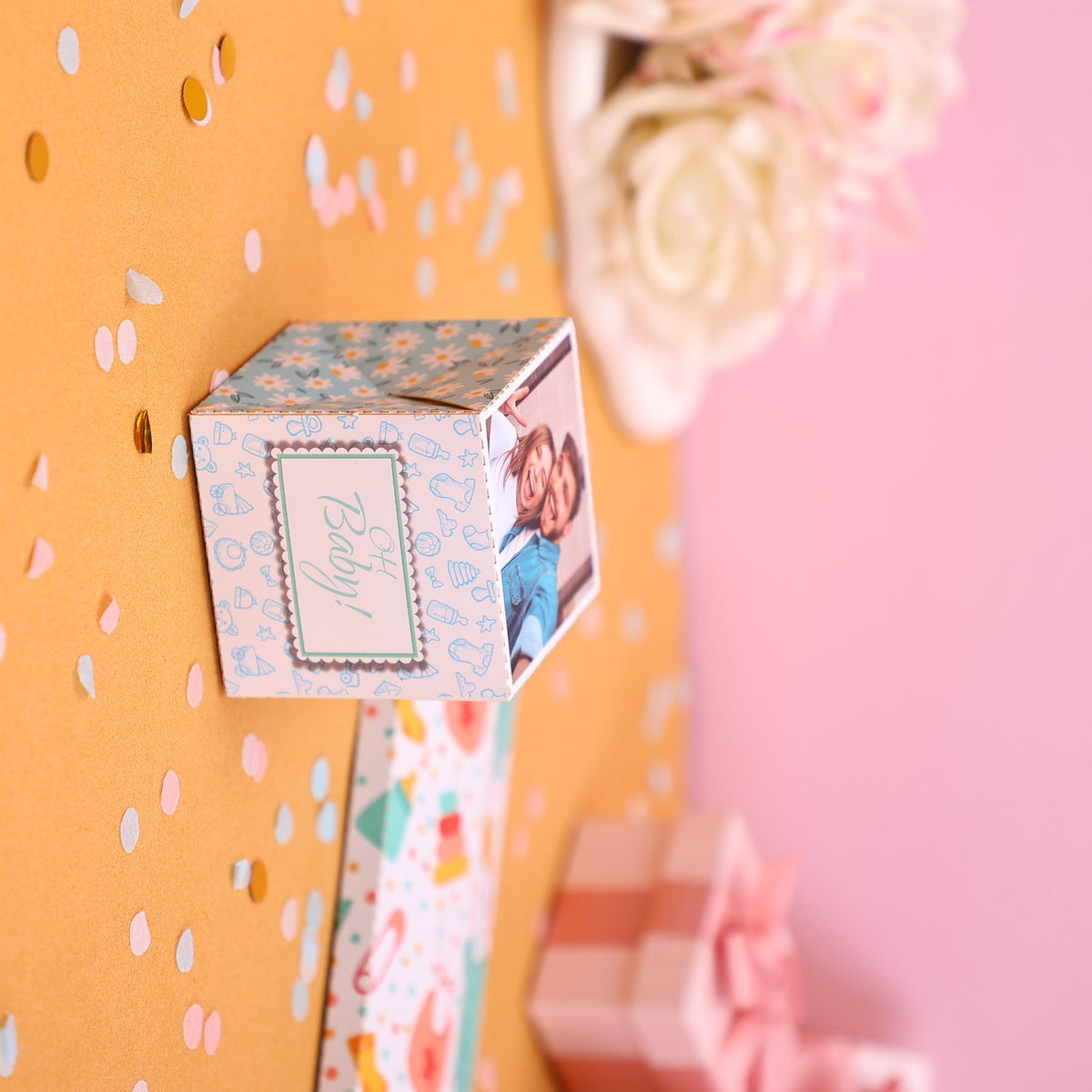 Baby Party Surprise Card Blue