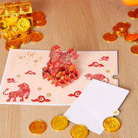 Red Horse 3D Pop Up Card
