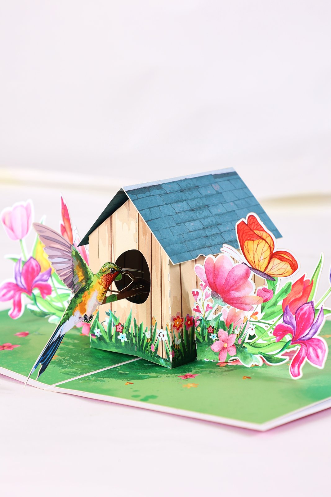 Hummingbird House Greeting Card