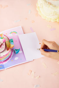 Unicorn Cake 3D Pop Up Card