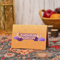 Purple Ramadan 90° 3D Pop Up Card