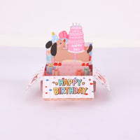 Dog Birthday Box Card