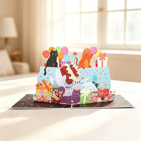 Cat Birthday 3D Pop Up Card