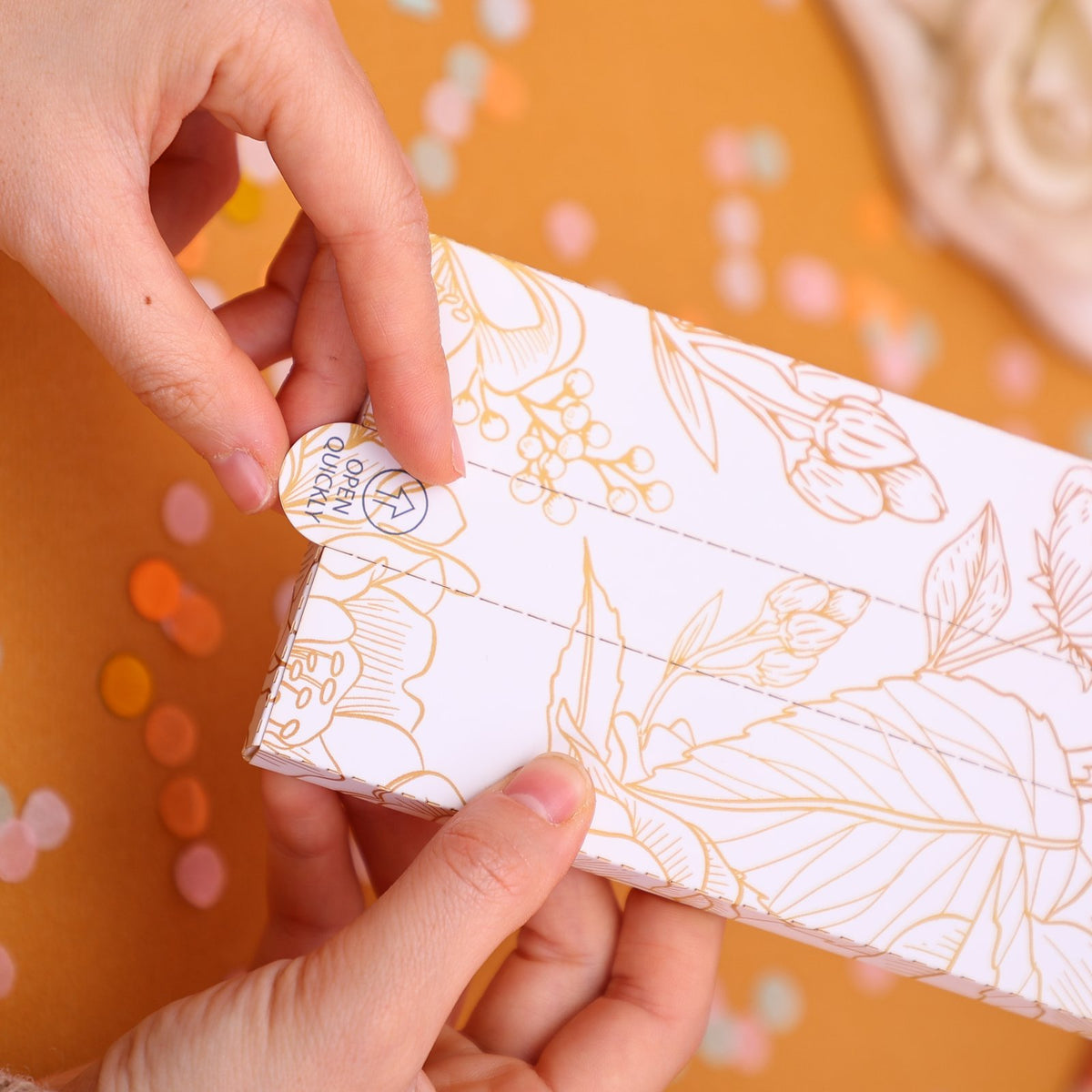 Fresh Flowers Wedding Surprise Card