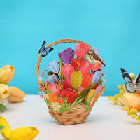 Tulip Mini Flower Basket Greeting Card