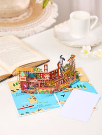 City Cityscape Greeting Card Italy