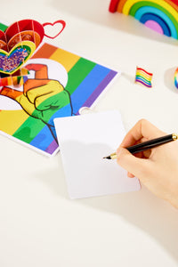 LGBT Pride Heart 3D Pop Up Card