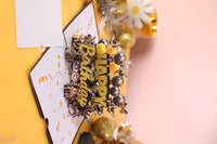 Black Gold Teddy Bear Birthday Greeting Card