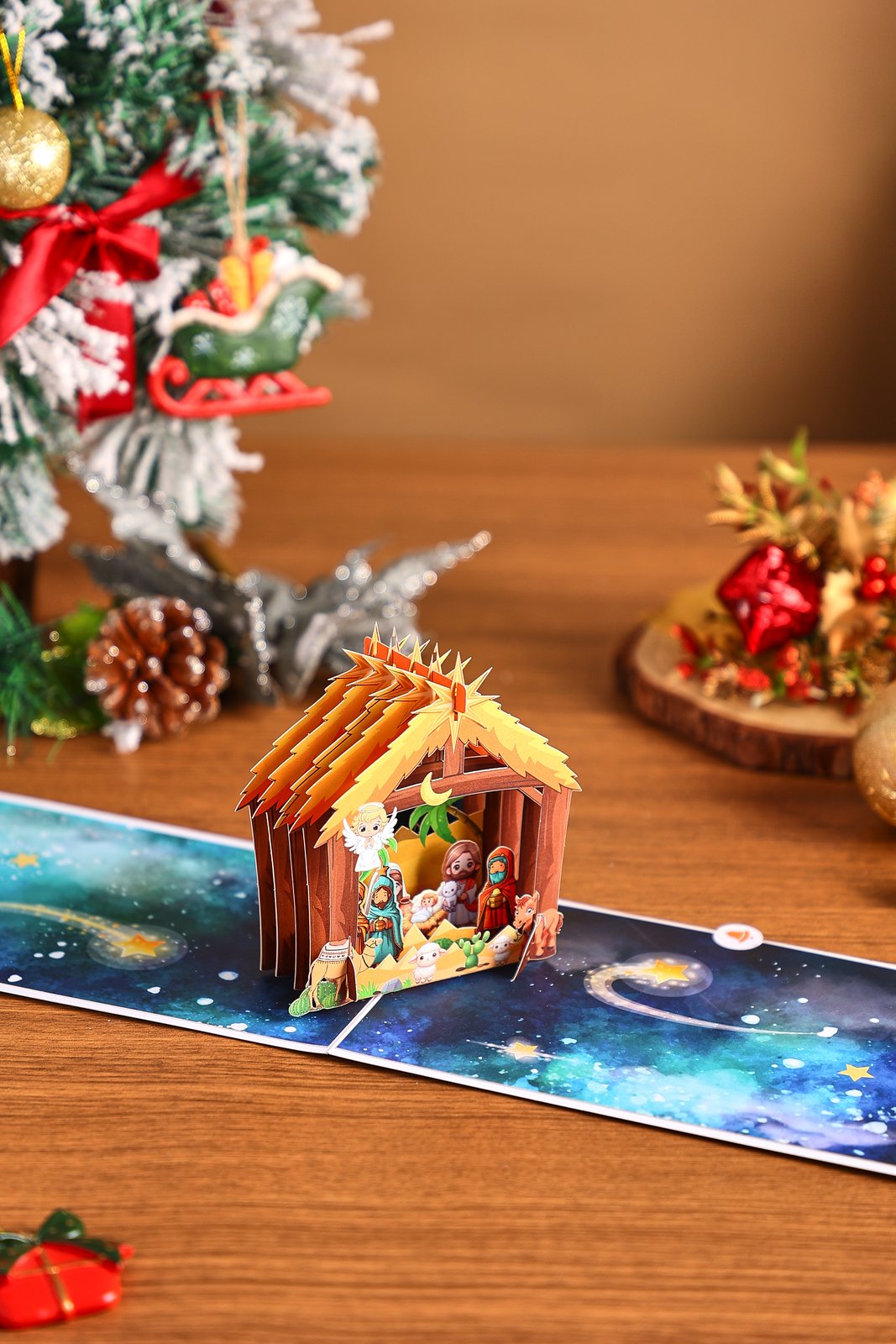 Nativity Cartoon Greeting Card