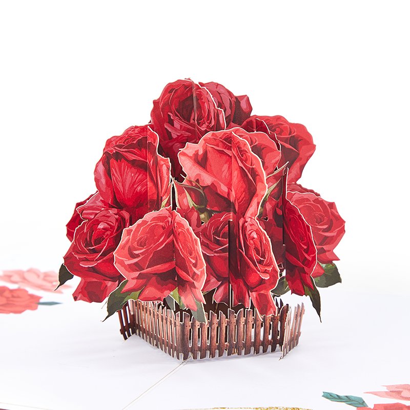 Rose Basket Greeting Card