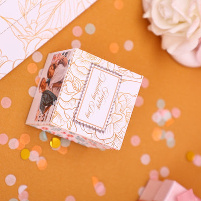 Fresh Flowers Wedding Surprise Card