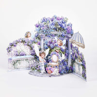 Hydrangea Fairy Double Door Pop Up Card