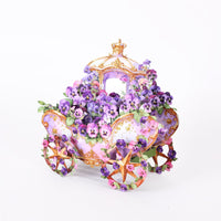 Lavender Flower Cart Greeting Card Ornament