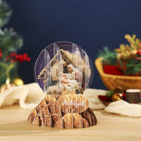 Christmas Nativity Manger Crystal Ball Card