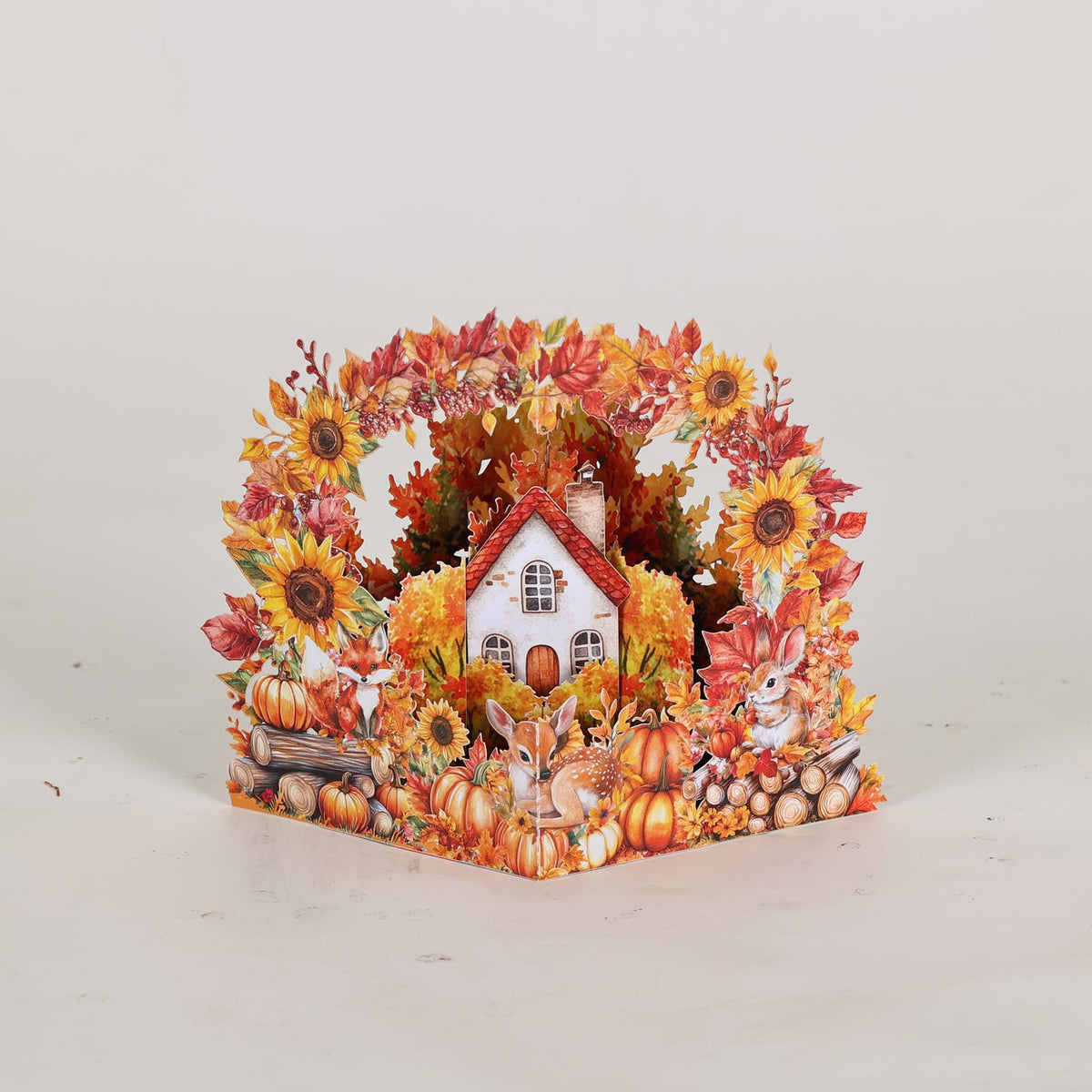 Autumn Forest Cityscape Greeting Card