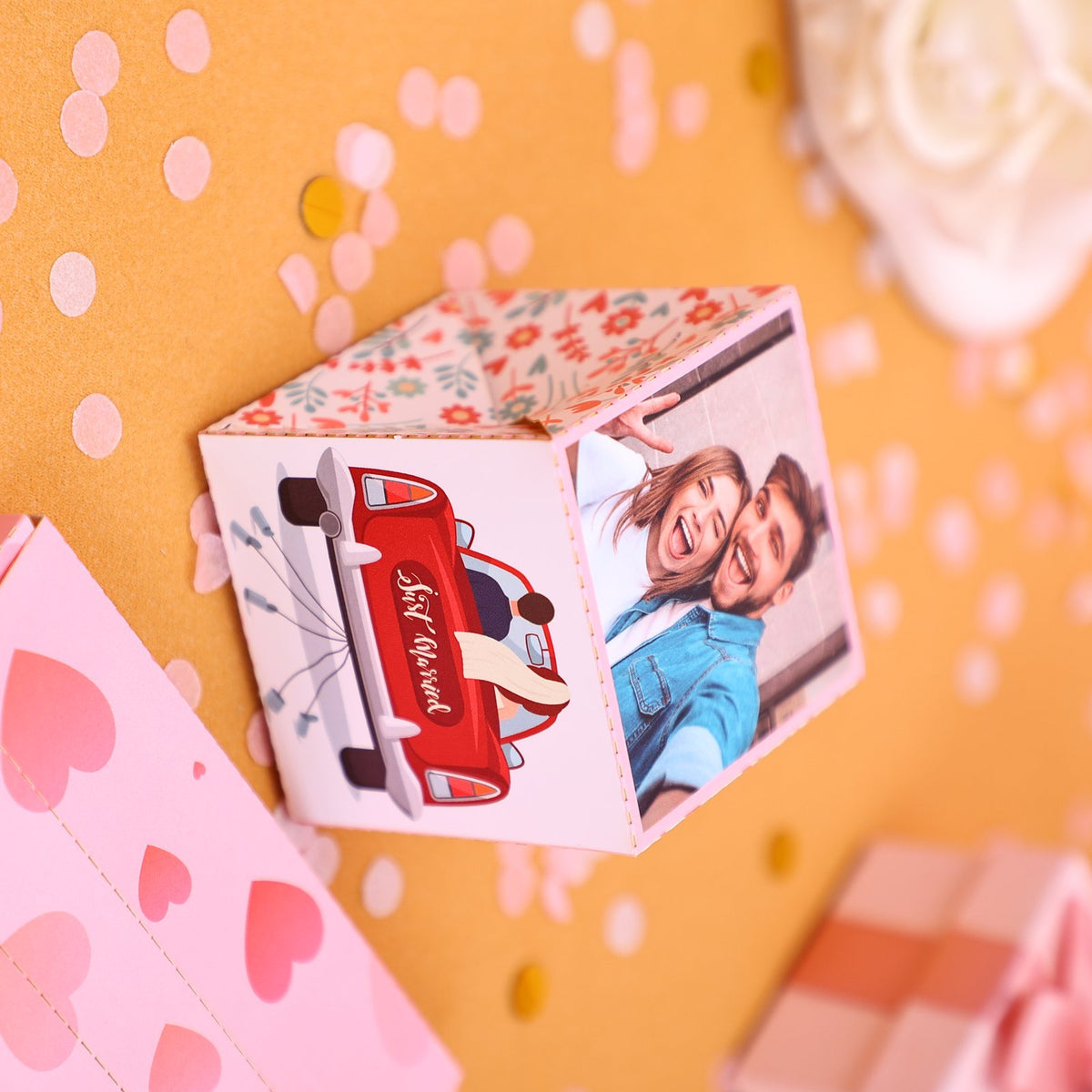 Vintage Car Wedding Surprise Card