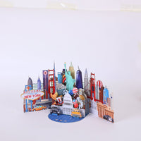 New York Landmarks 3D Pop Up Card